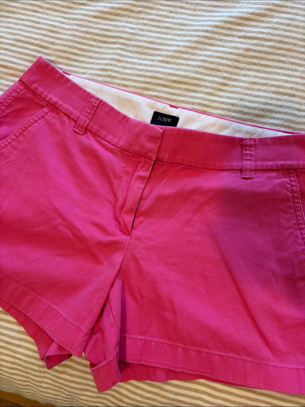 J. Crew Vibrant Pink Cotton Shorts
